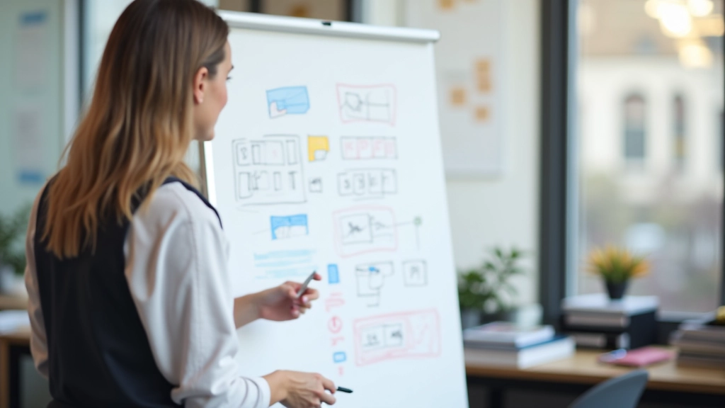 Designer toont schaalbare UI kit componenten met verschillende grootten en states